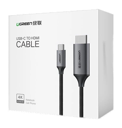 Ugreen cable HDMI cable - USB Type C 4K 60 Hz 1.5 m black-gray (MM142 50570)_4