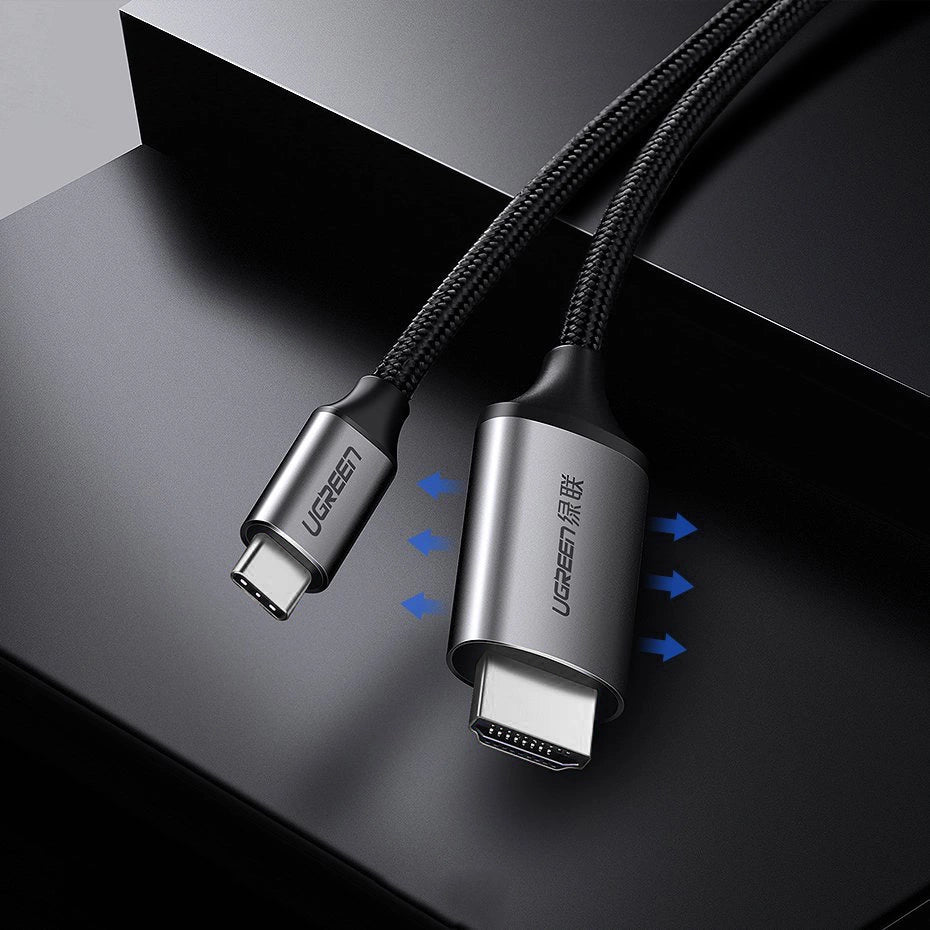 Ugreen cable HDMI cable - USB Type C 4K 60 Hz 1.5 m black-gray (MM142 50570)_11