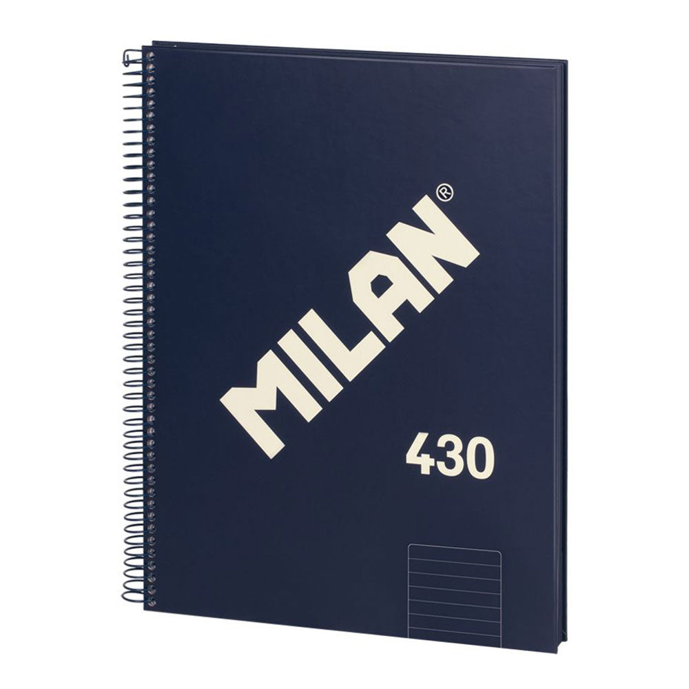 Caderno a4 (7mm) azul-marinho. com espiral._0