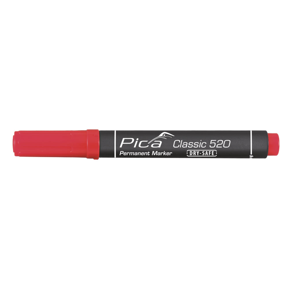 Pica Permanent Marker 1-4mm, Round Tip, red_0
