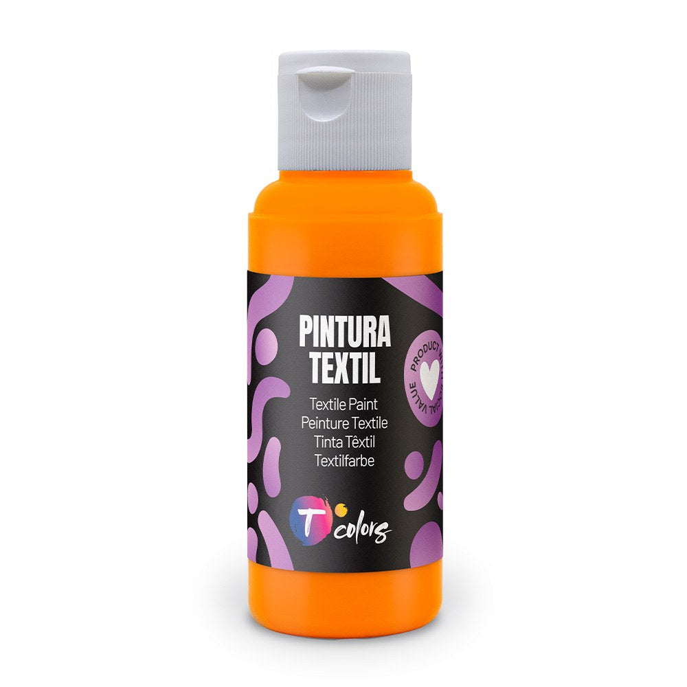 Tinta têxtil laranja, 80 ml_0