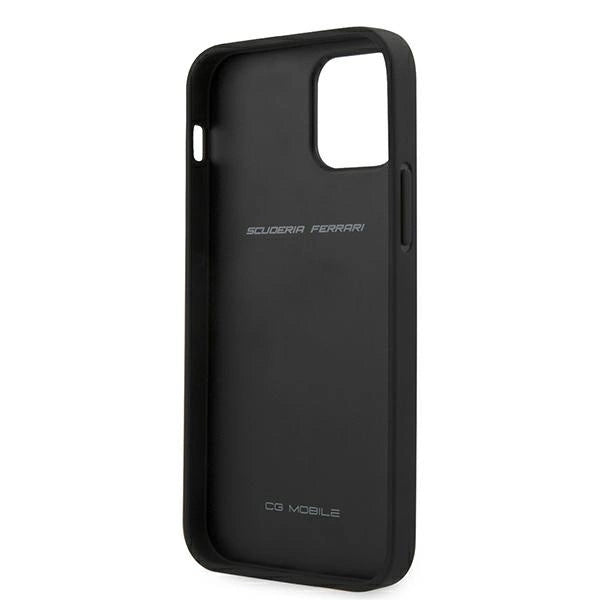Ferrari FESPEHCP12MBK iPhone 12/12 Pro 6.1" black/black hardcase On Track Perforated_8
