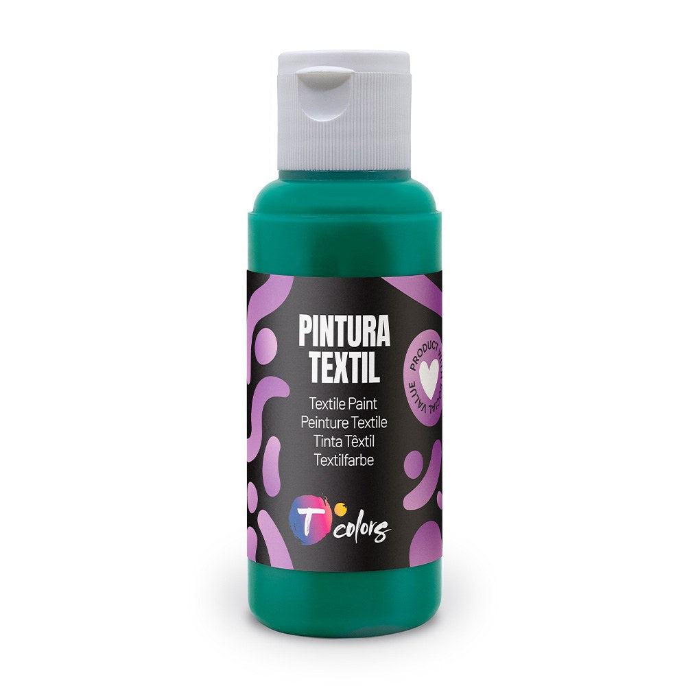 Tinta têxtil verde escuro , 80 ml_0