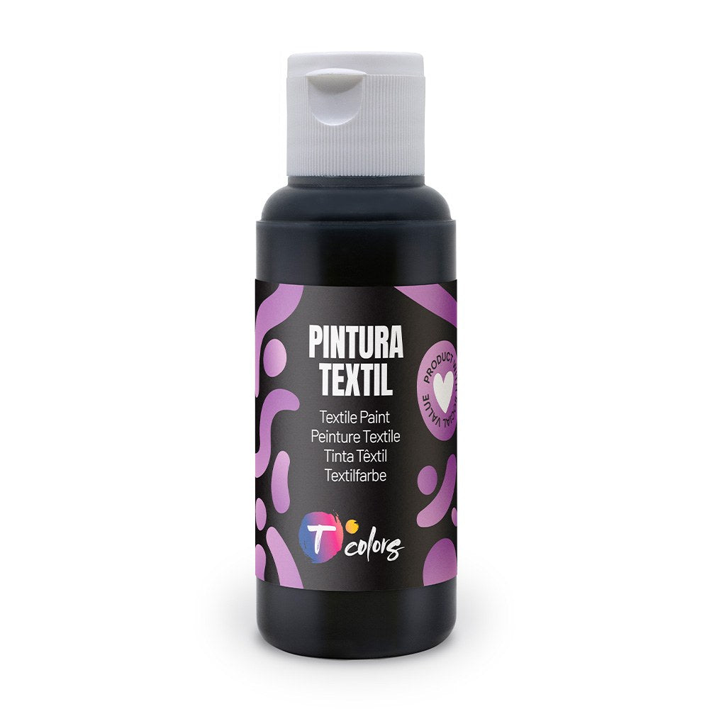 Tinta têxtil preta, 80 ml_0