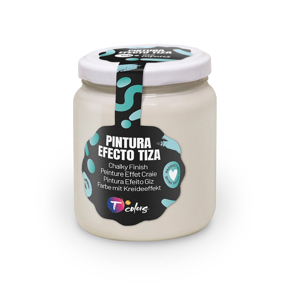 Tinta efeito giz, cor branco roto, 175 ml_0