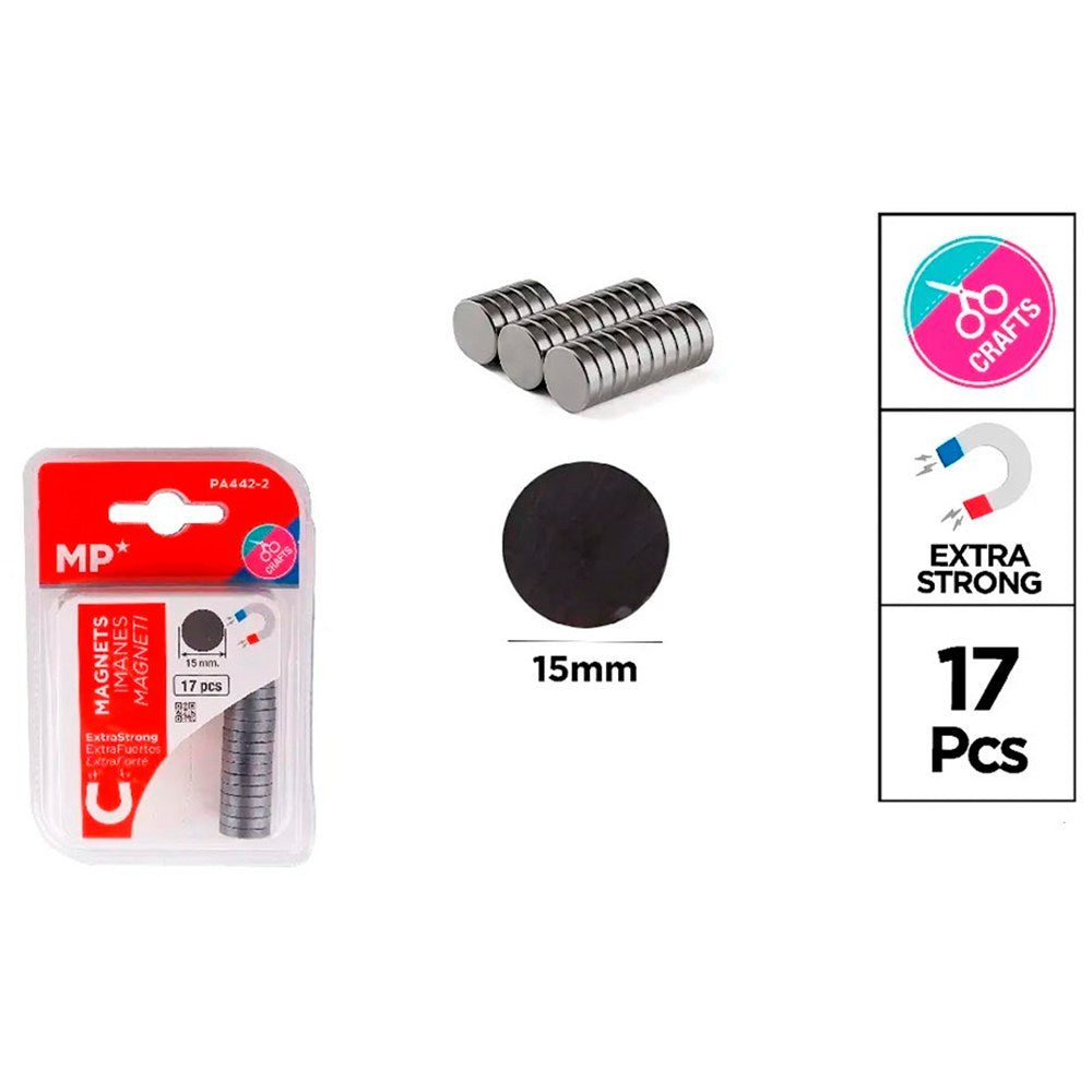 Ãmãs de fixação ø15 mm, 17 un, blister_0