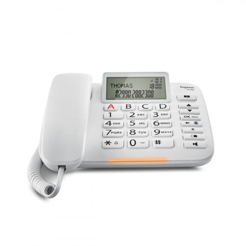 Gigaset DL380 Teléfono analógico Blanco Identificador de llamadas_2