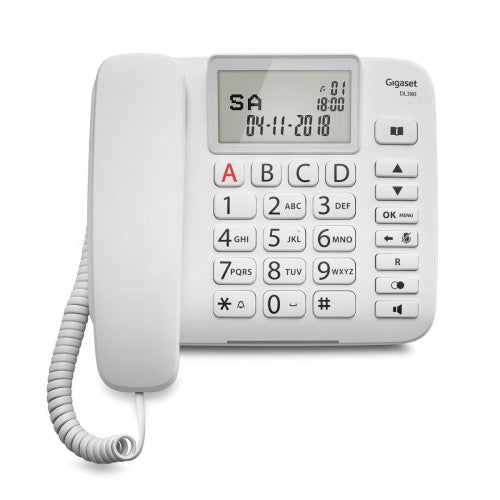 Gigaset DL380 Teléfono analógico Blanco Identificador de llamadas_7