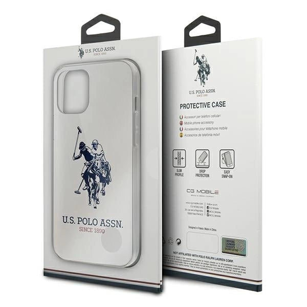 US Polo USHCP12LTPUHRWH iPhone 12 Pro Max 6,7" biały/white Shiny Big Logo_4