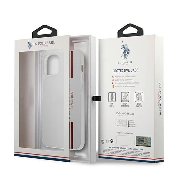 US Polo USHCP12MPCUSSWH iPhone 12/12 Pro 6,1" biały/white Tricolor Collection_9