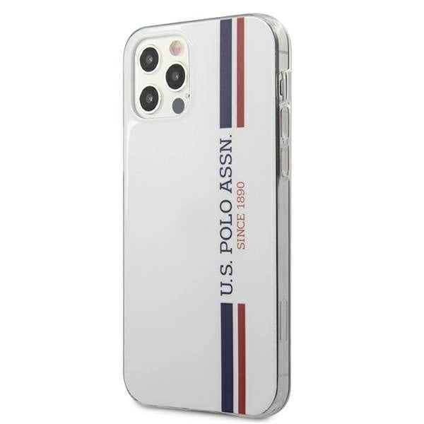 US Polo USHCP12MPCUSSWH iPhone 12/12 Pro 6,1" biały/white Tricolor Collection_1