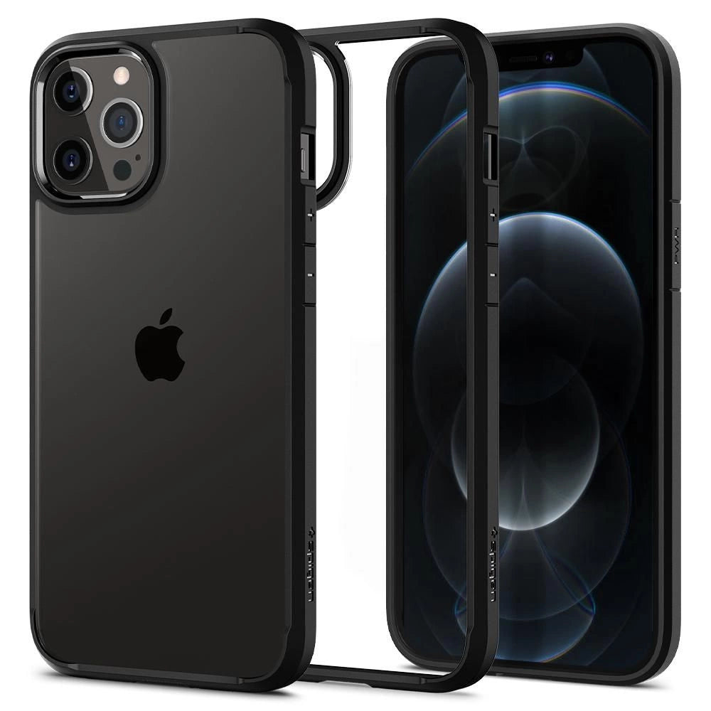 Spigen Ultra Hybrid Case for iPhone 12 / iPhone 12 Pro - Matte Black_0