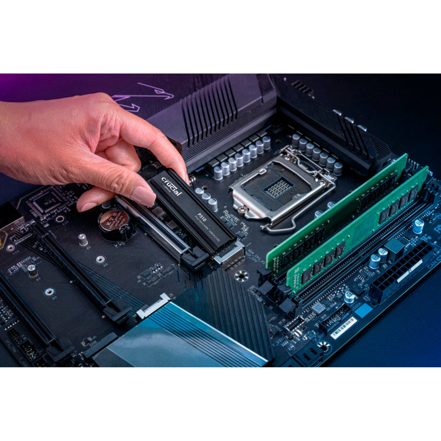 Disco SSD M.2 2280 Crucial P310 1TB c/ Heatsink QLC NAND NVMe PCIe Gen 4.0x4_6