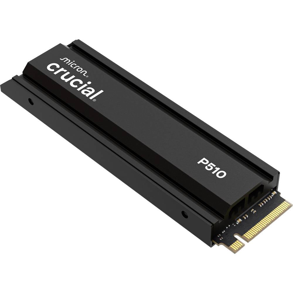 SSD M.2 2280 Crucial P510 1TB c/ Heatsink TLC NAND NVMe PCIe Gen 5.0x4