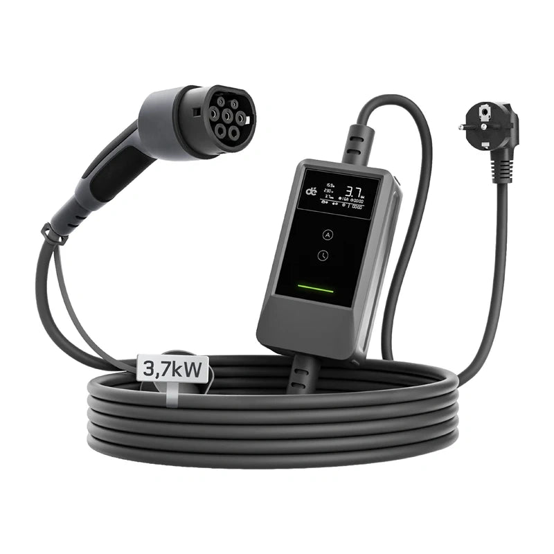 Portable EV charger dé 3kW with 7m cable_0