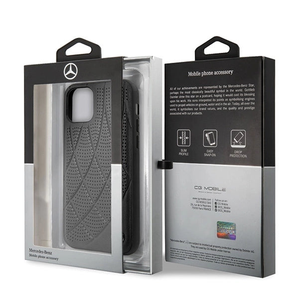 Mercedes MEHCP12SDIQBK iPhone 12 mini 5,4" czarny/black hardcase Bow Line_6