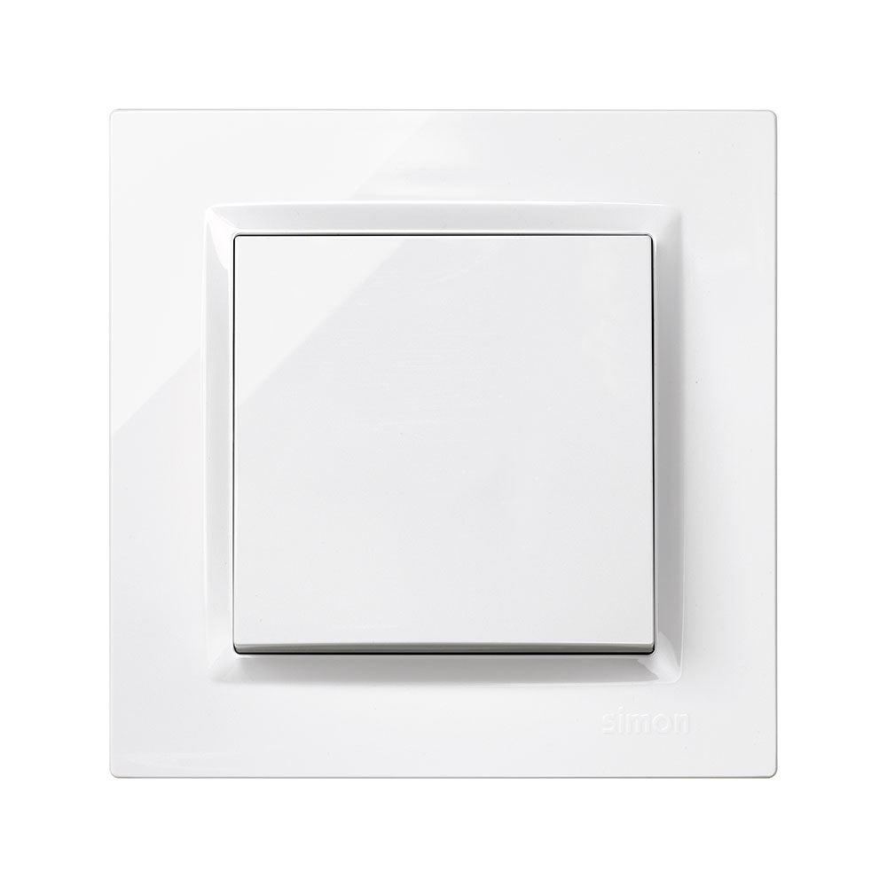 Interruptor cruz branco com quadro_0