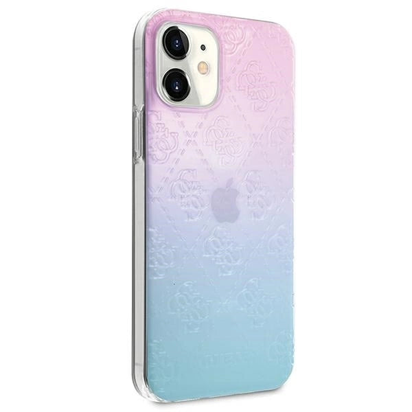 Guess GUHCP12S3D4GGBP iPhone 12 mini 5.4" blue-pink/blue&pink hardcase 4G 3D Pattern Collection_3
