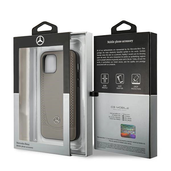 Mercedes MEHCP12SARMBR iPhone 12 mini 5,4" brązowy/brown hardcase Urban Line_7