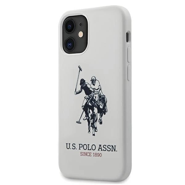 US Polo USHCP12SSLHRWH iPhone 12 mini 5,4" biały/white Silicone Collection_0