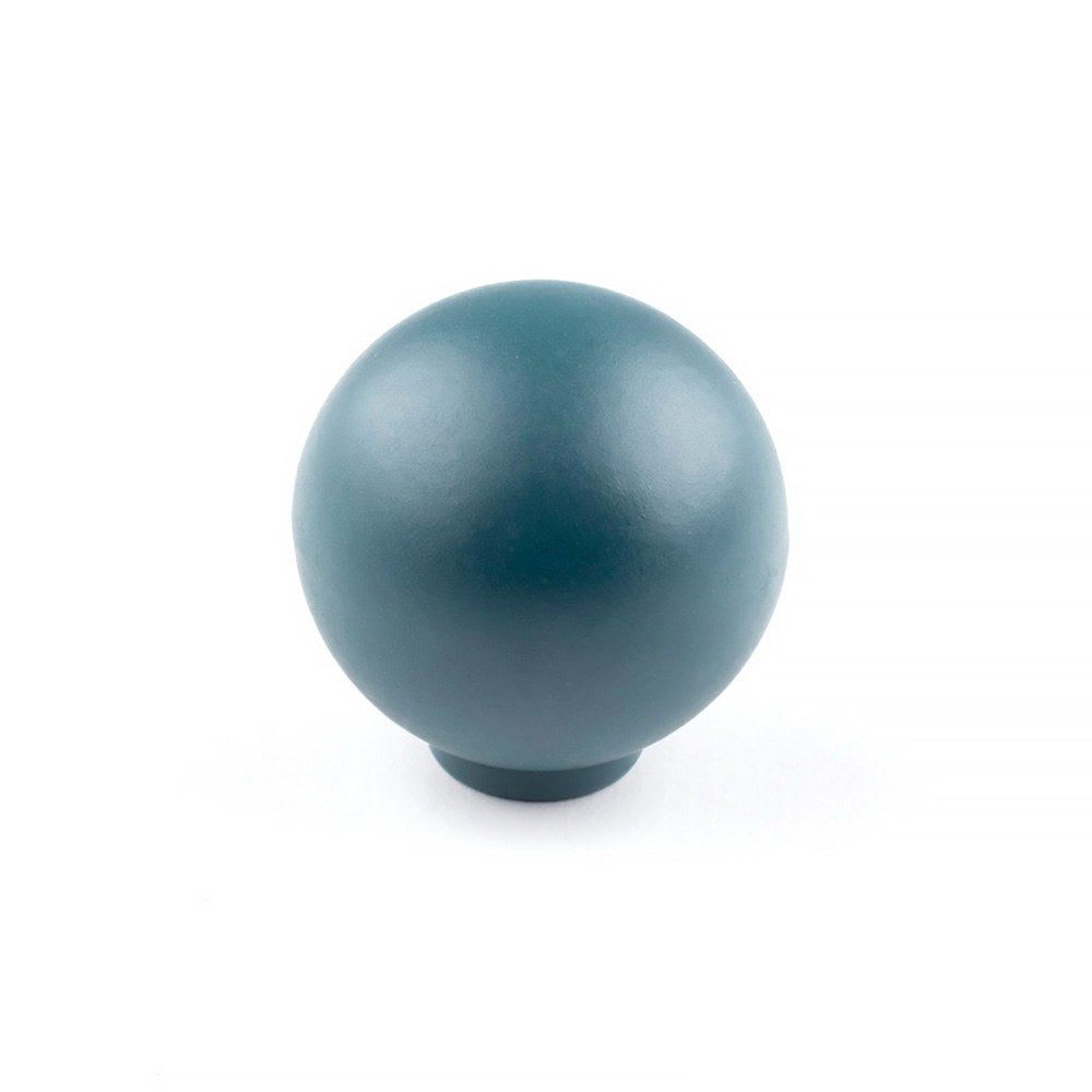 Puxador para móvel, modelo 308, de abs com acabamento verde, ø28 mm_0