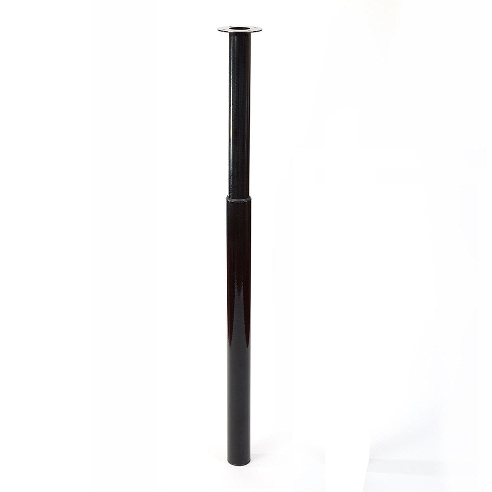 Pé cilÃndrico extensÃvel, modelo 406e, em aço com acabamento preto, ø60 x 710/1100 mm_0