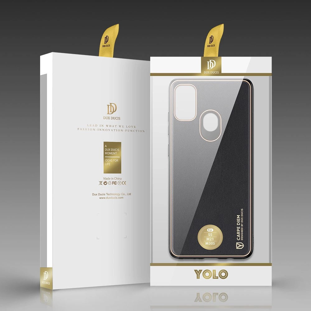 Dux Ducis Yolo elegant case made of soft TPU and PU leather for Samsung Galaxy M30s black_4