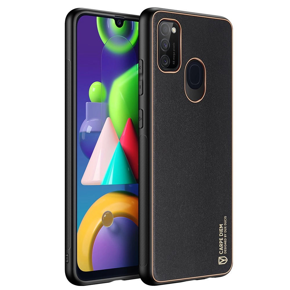 Dux Ducis Yolo elegant case made of soft TPU and PU leather for Samsung Galaxy M30s black_2