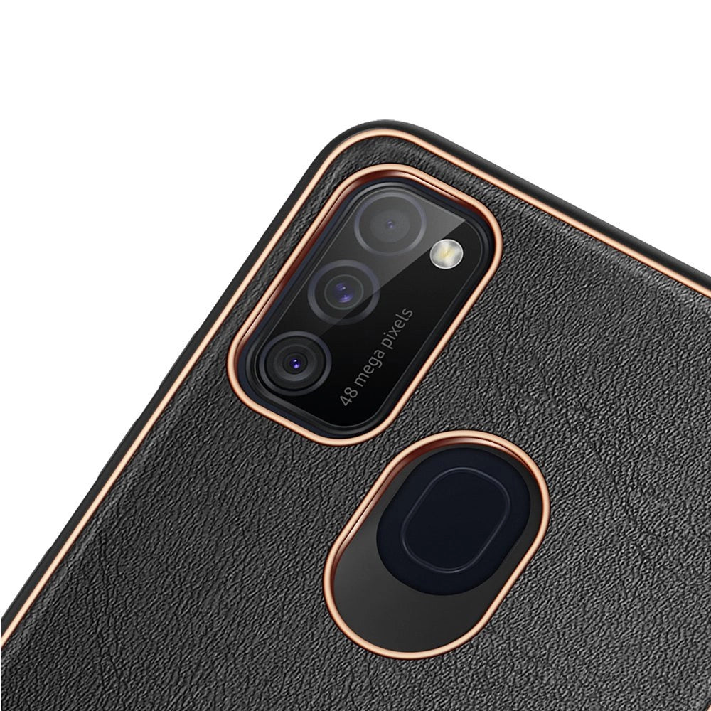 Dux Ducis Yolo elegant case made of soft TPU and PU leather for Samsung Galaxy M30s black_5