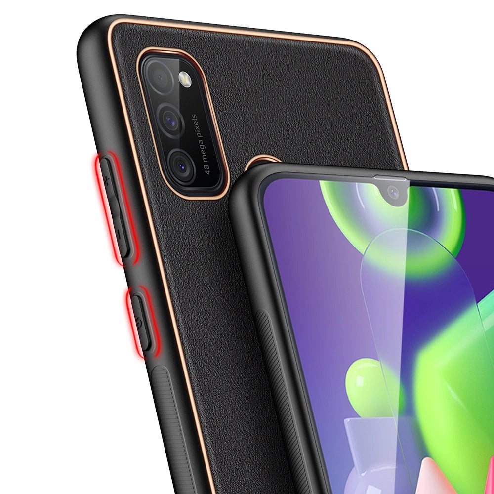 Dux Ducis Yolo elegant case made of soft TPU and PU leather for Samsung Galaxy M30s black_6