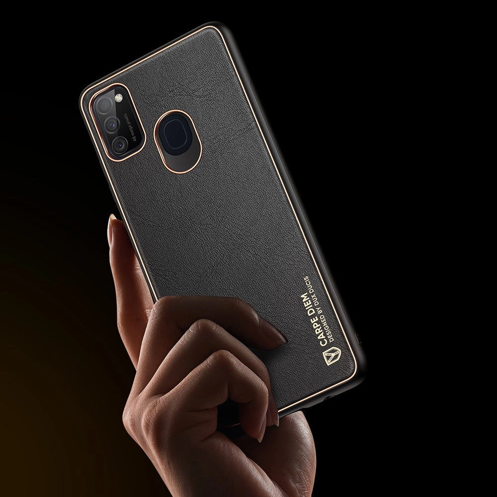 Dux Ducis Yolo elegant case made of soft TPU and PU leather for Samsung Galaxy M30s black_8