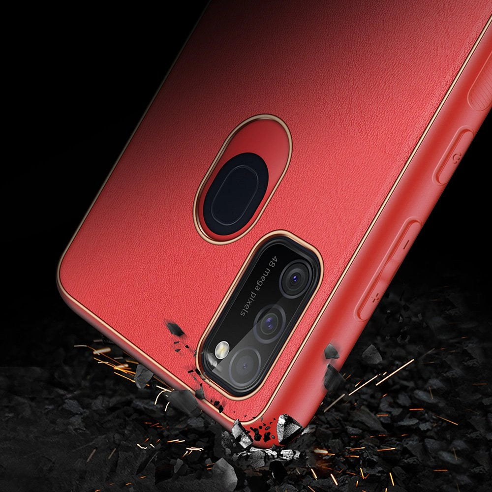 Dux Ducis Yolo elegant case made of soft TPU and PU leather for Samsung Galaxy M30s red_10