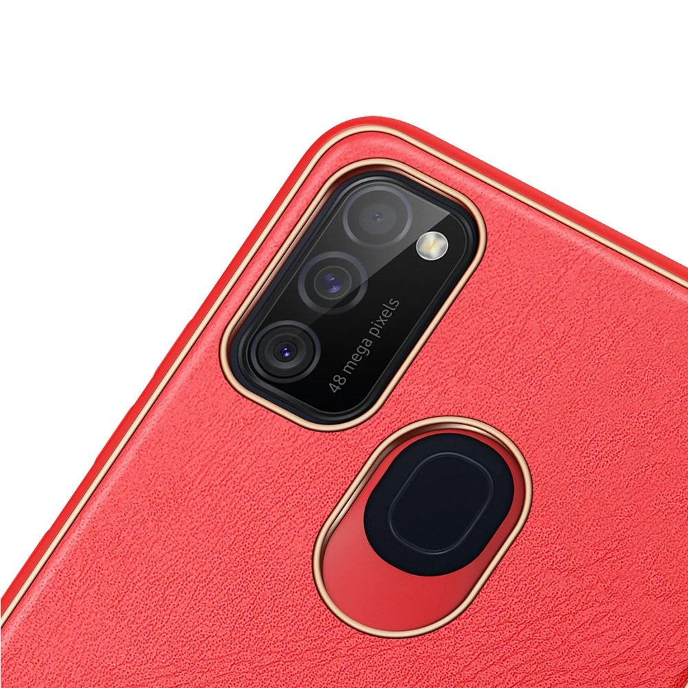 Dux Ducis Yolo elegant case made of soft TPU and PU leather for Samsung Galaxy M30s red_5
