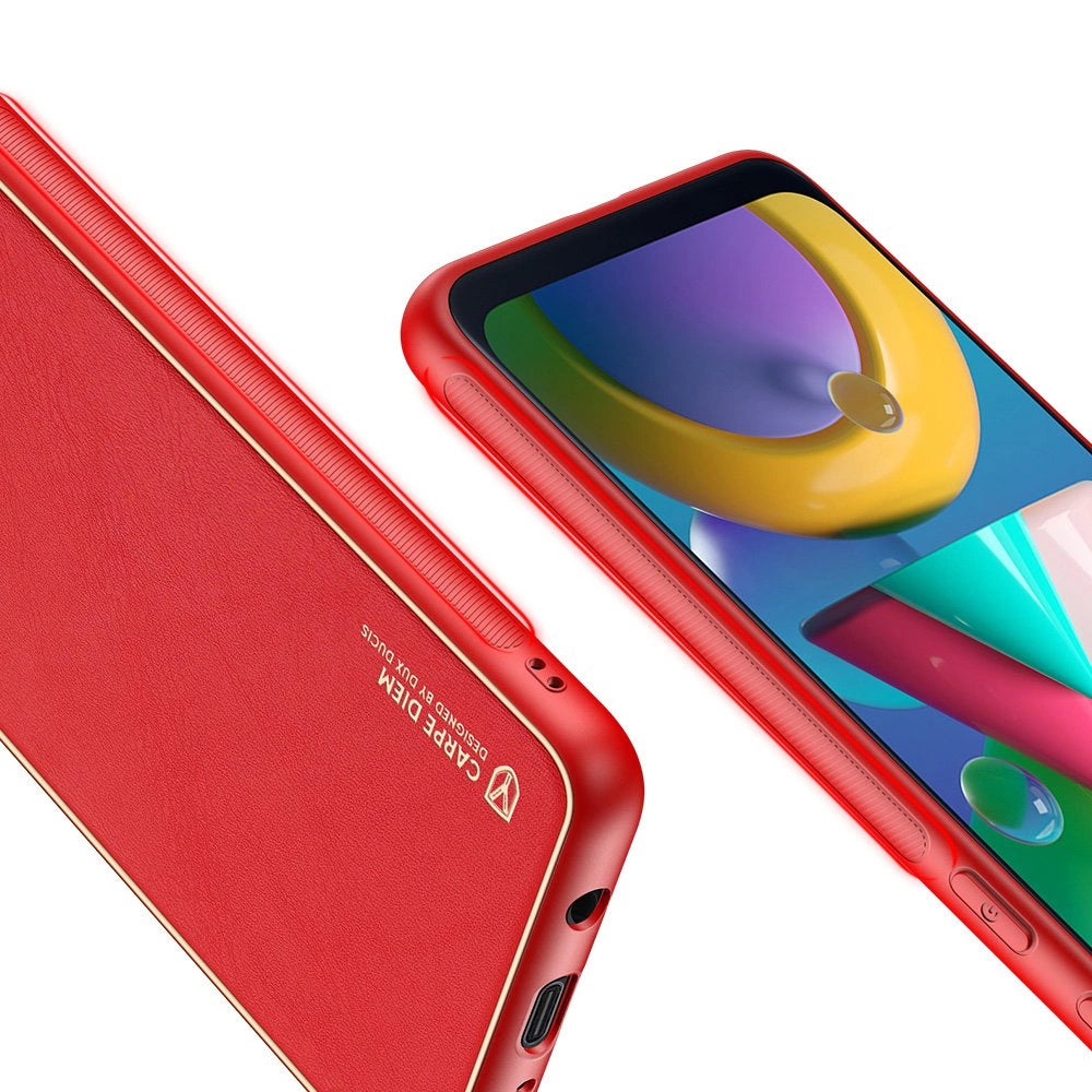 Dux Ducis Yolo elegant case made of soft TPU and PU leather for Samsung Galaxy M30s red_7