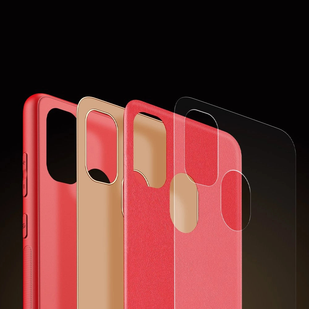 Dux Ducis Yolo elegant case made of soft TPU and PU leather for Samsung Galaxy M30s red_9