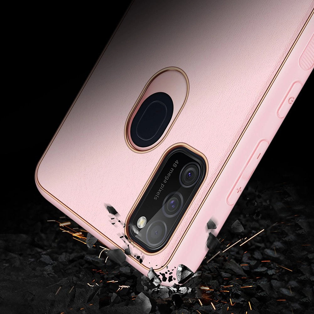 Dux Ducis Yolo elegant case made of soft TPU and PU leather for Samsung Galaxy M30s pink_10