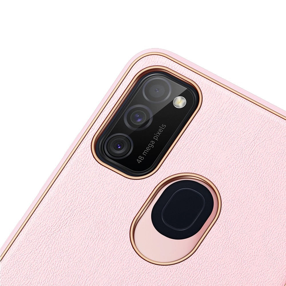 Dux Ducis Yolo elegant case made of soft TPU and PU leather for Samsung Galaxy M30s pink_7