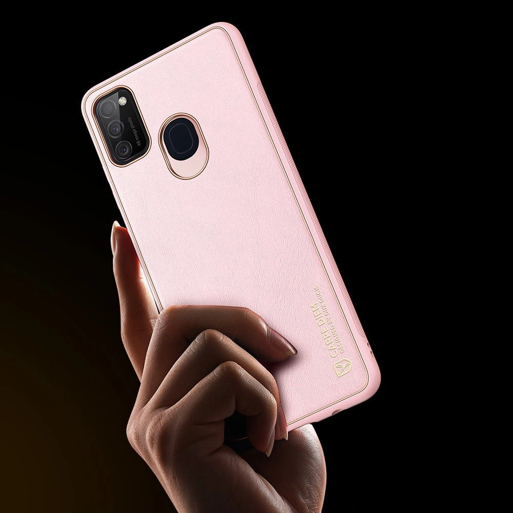 Dux Ducis Yolo elegant case made of soft TPU and PU leather for Samsung Galaxy M30s pink_8