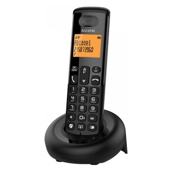 Alcatel E160 Teléfono DECT Identificador de llamadas Negro_0