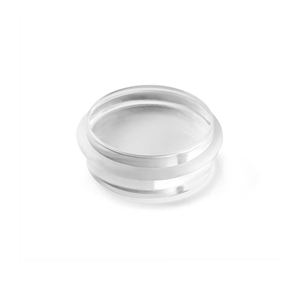 Batente cilindrico transparente com adesivo extra forte (blister) inofix_0