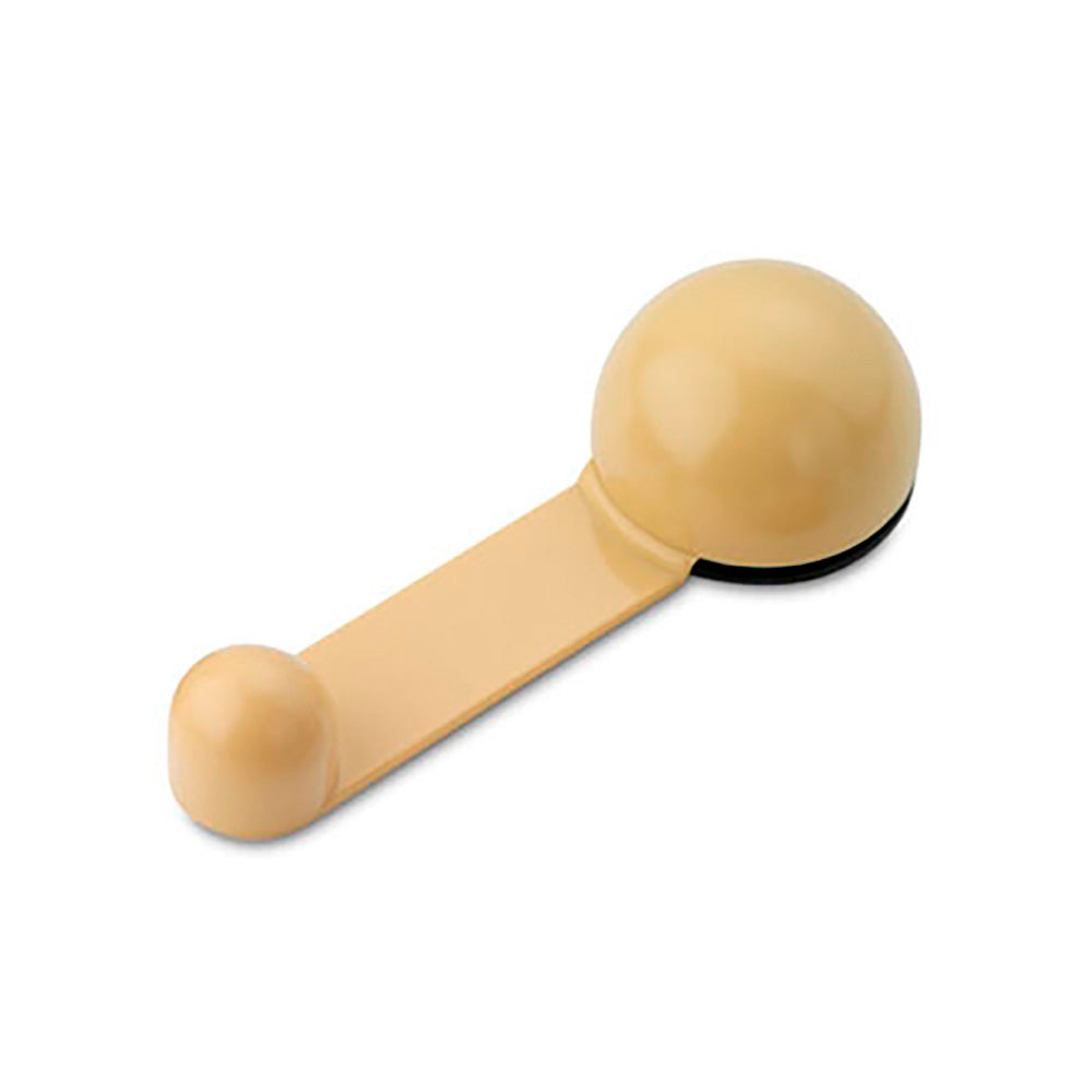 Batente adesivo com retenção giratório bege (blister) inofix_0