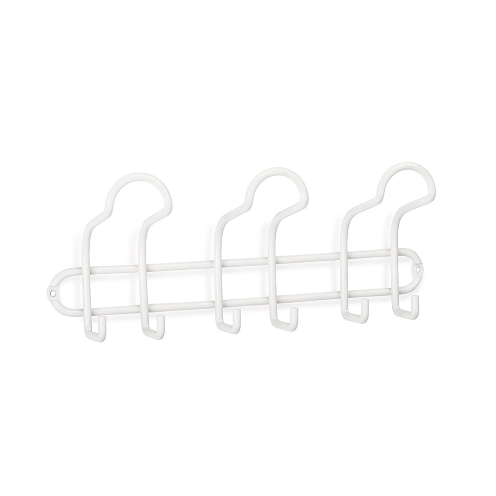 Cabide de aço 3 ganchos triple branco mate 3719-2 inofix_0