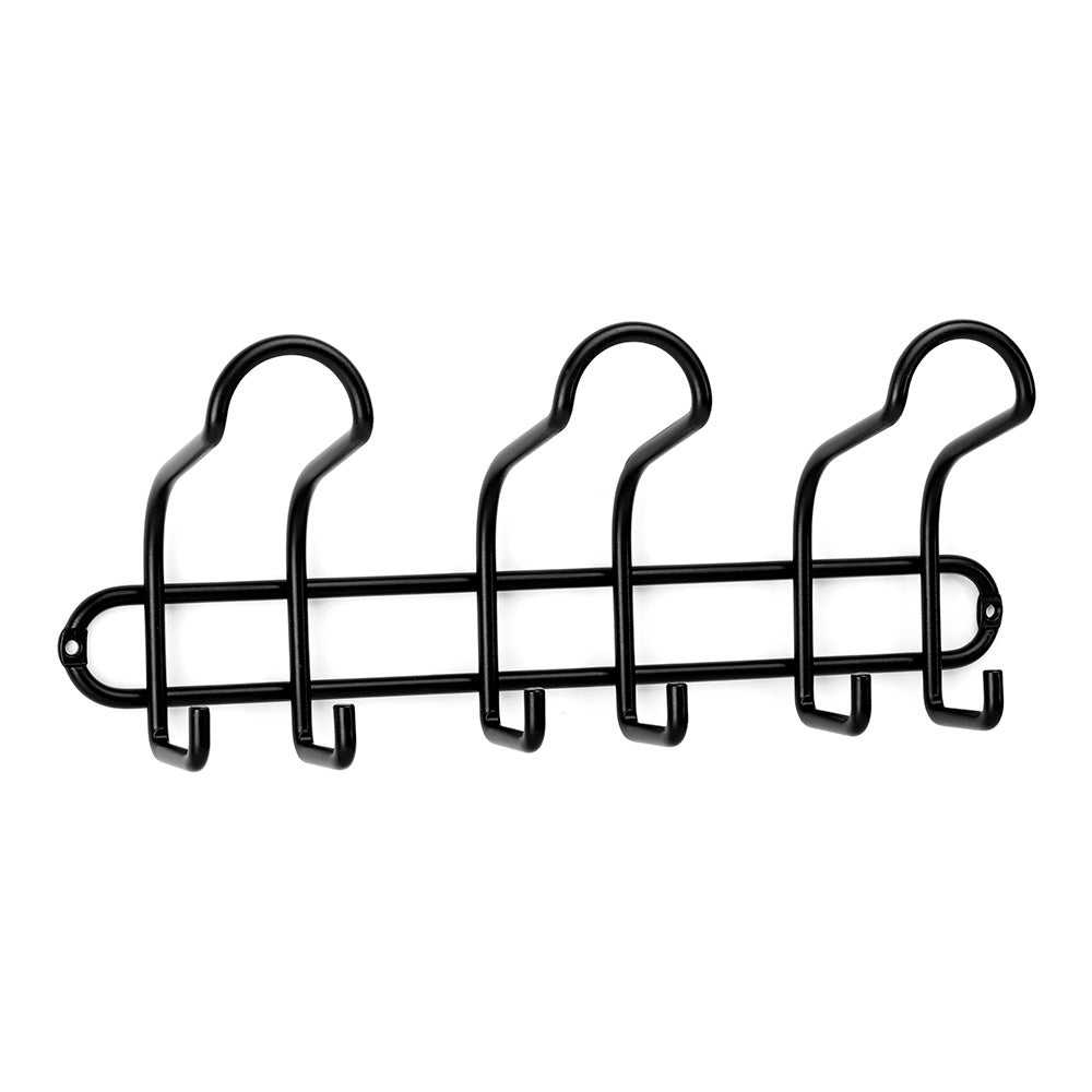 Cabide de aço 3 ganchos triple negro mate 3719-3 inofix_0