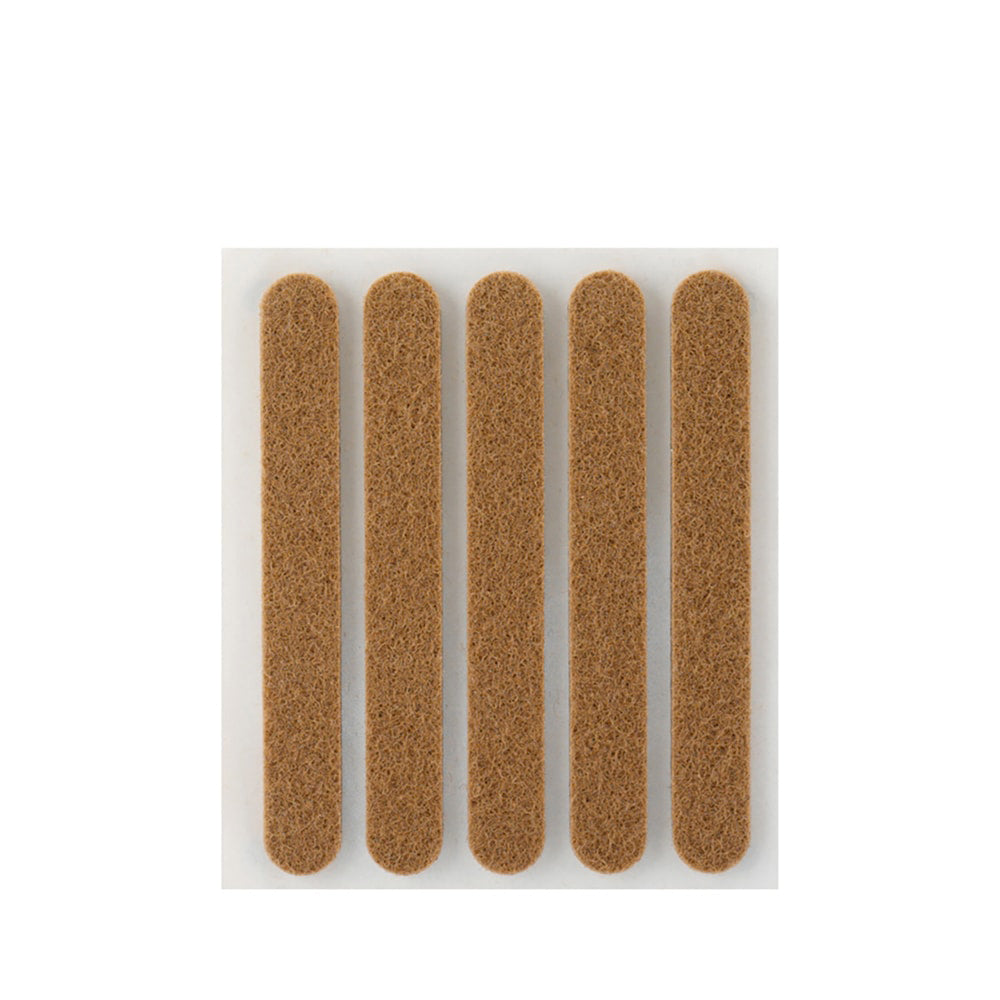 Pack 5 feltros adesivos sinteticos castanho 95x12mm plasfix inofix_0