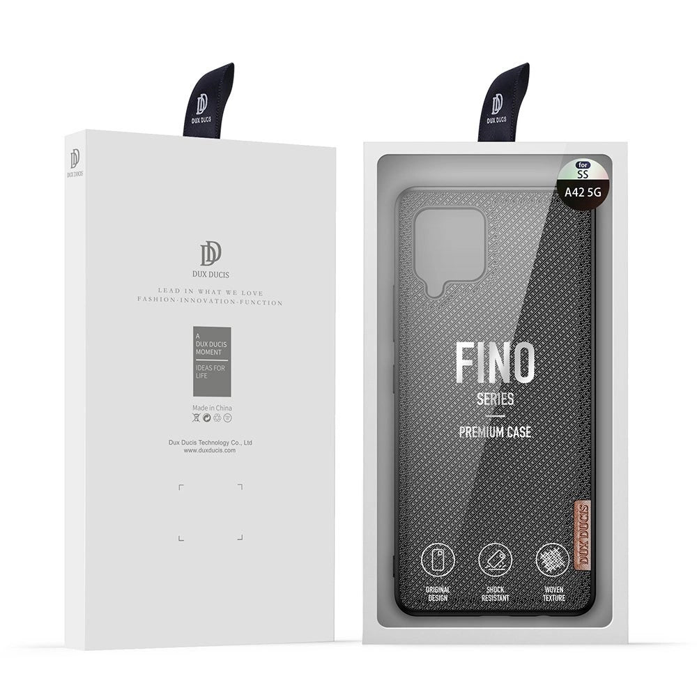 Dux Ducis Fino case covered with nylon material for Samsung Galaxy A42 5G black_4