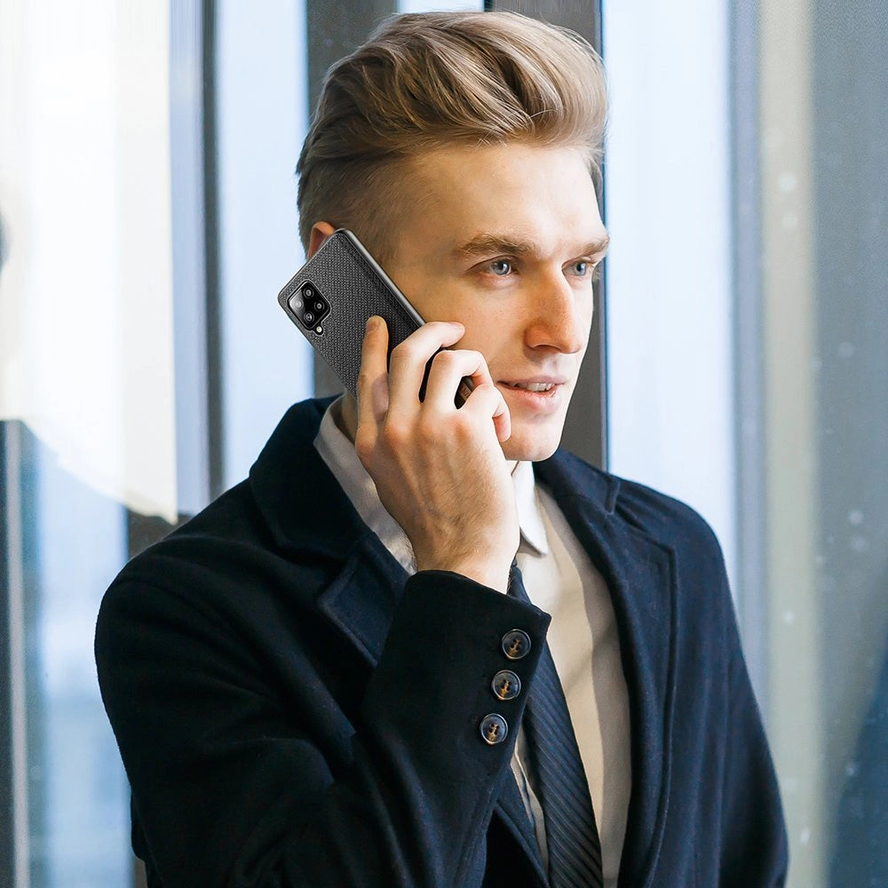 Dux Ducis Fino case covered with nylon material for Samsung Galaxy A42 5G black_8