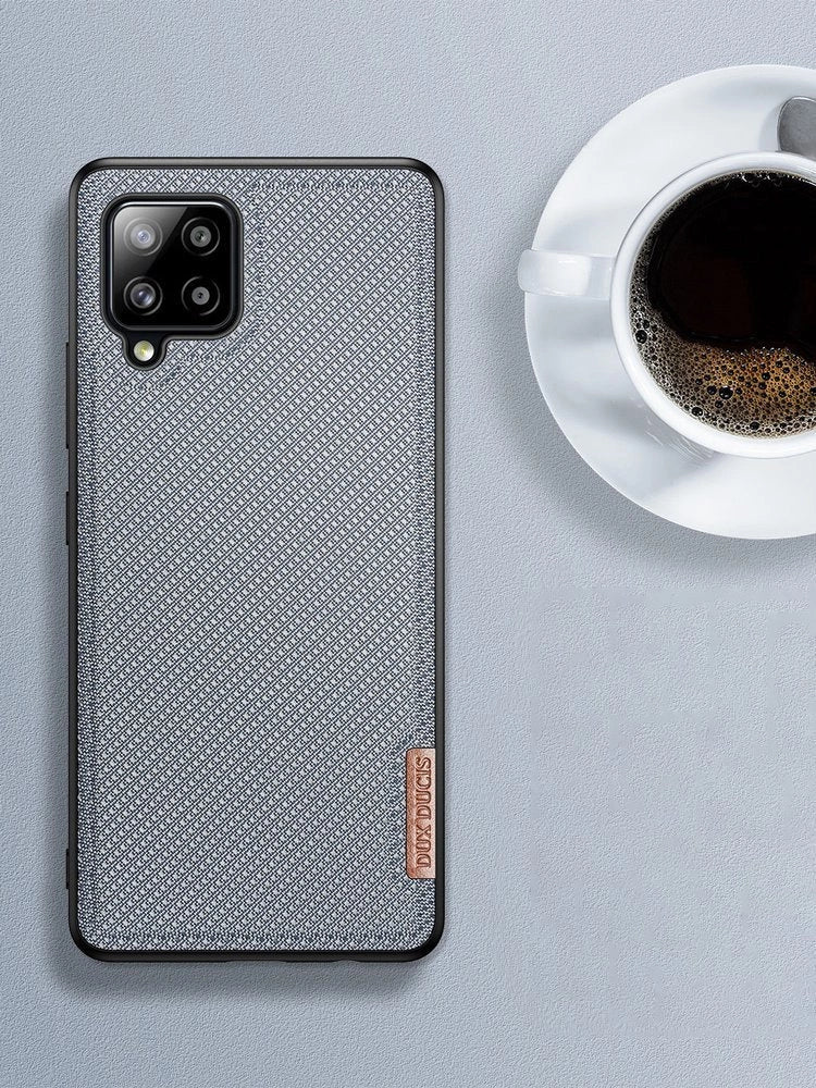 Dux Ducis Fino case covered with nylon material for Samsung Galaxy A42 5G gray_12