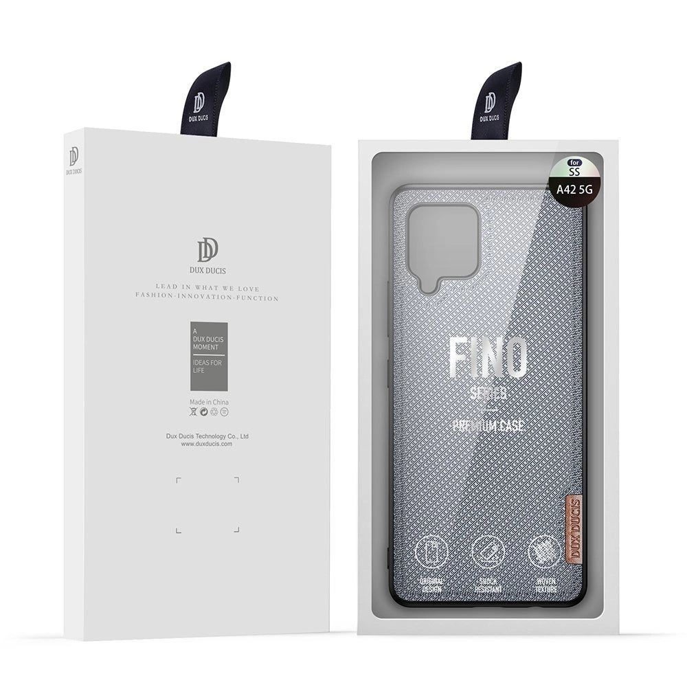 Dux Ducis Fino case covered with nylon material for Samsung Galaxy A42 5G gray_4