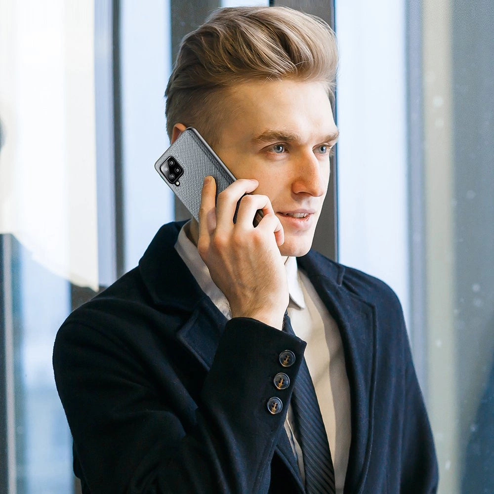 Dux Ducis Fino case covered with nylon material for Samsung Galaxy A42 5G gray_8