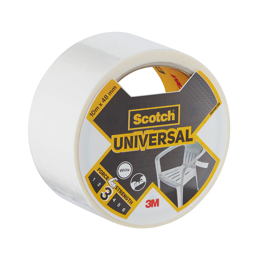 Fita universal americana 3; 10 m x 48 mm, branco_0